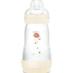 Sale MAM 2 biberons Easy Start anti-colique 260ml Menthe+Coton Tétine débit 2