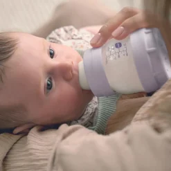 Discount MAM 3 biberons Easy Start 260ml Lilas+Lilas+Sable Tétine débit 2 - Reconditionné