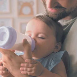 Hot MAM 3 biberons Easy Start 260ml Lilas+Lilas+Sable Tétine débit 2 - Reconditionné