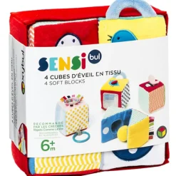 4 cubes d'éveil en tissu|Oxybul Clearance