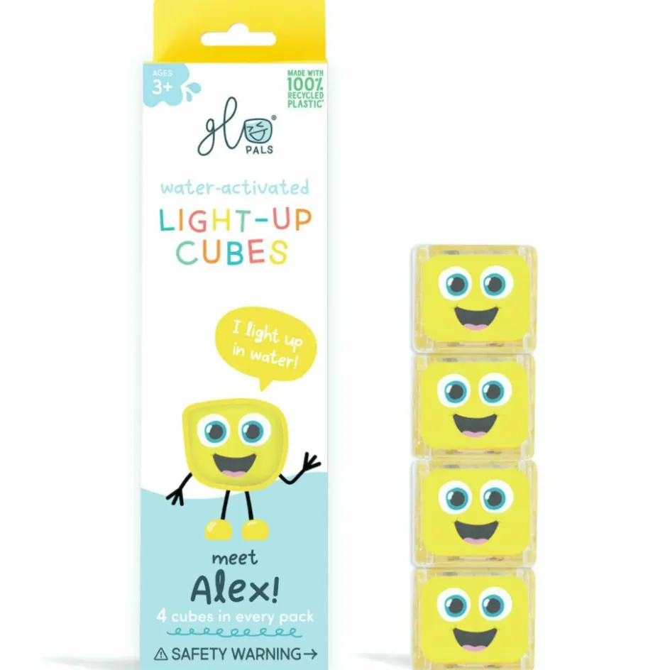 4 cubes lumineux Alex jaune|Glo Pals Sale