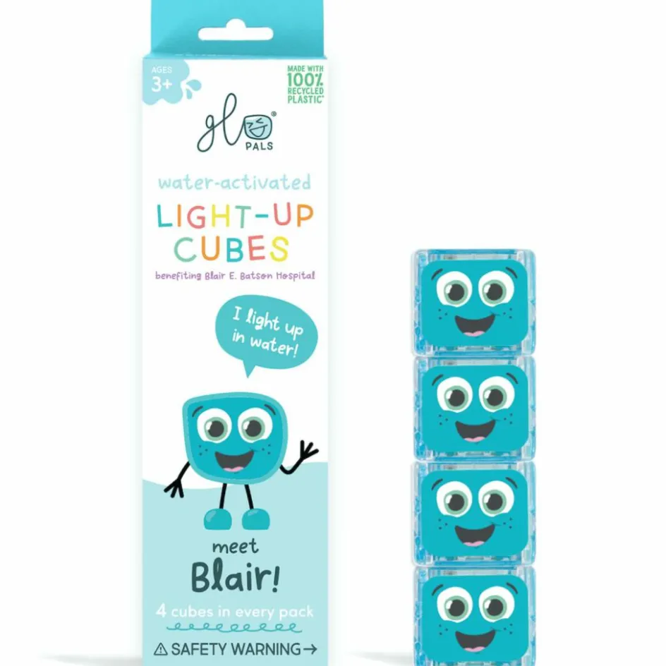 Outlet Glo Pals 4 cubes lumineux Blair Bleu