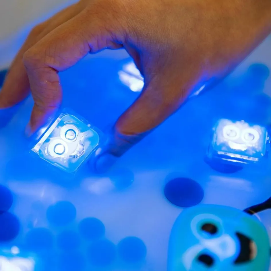 Outlet Glo Pals 4 cubes lumineux Blair Bleu