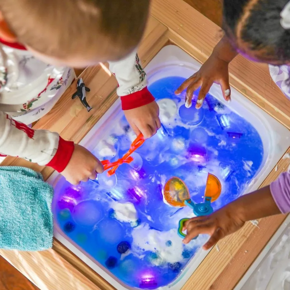 Outlet Glo Pals 4 cubes lumineux Blair Bleu