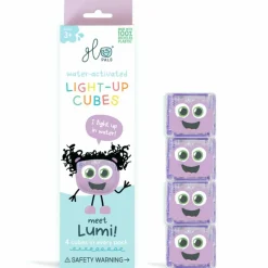 New Glo Pals 4 cubes lumineux Lila violet