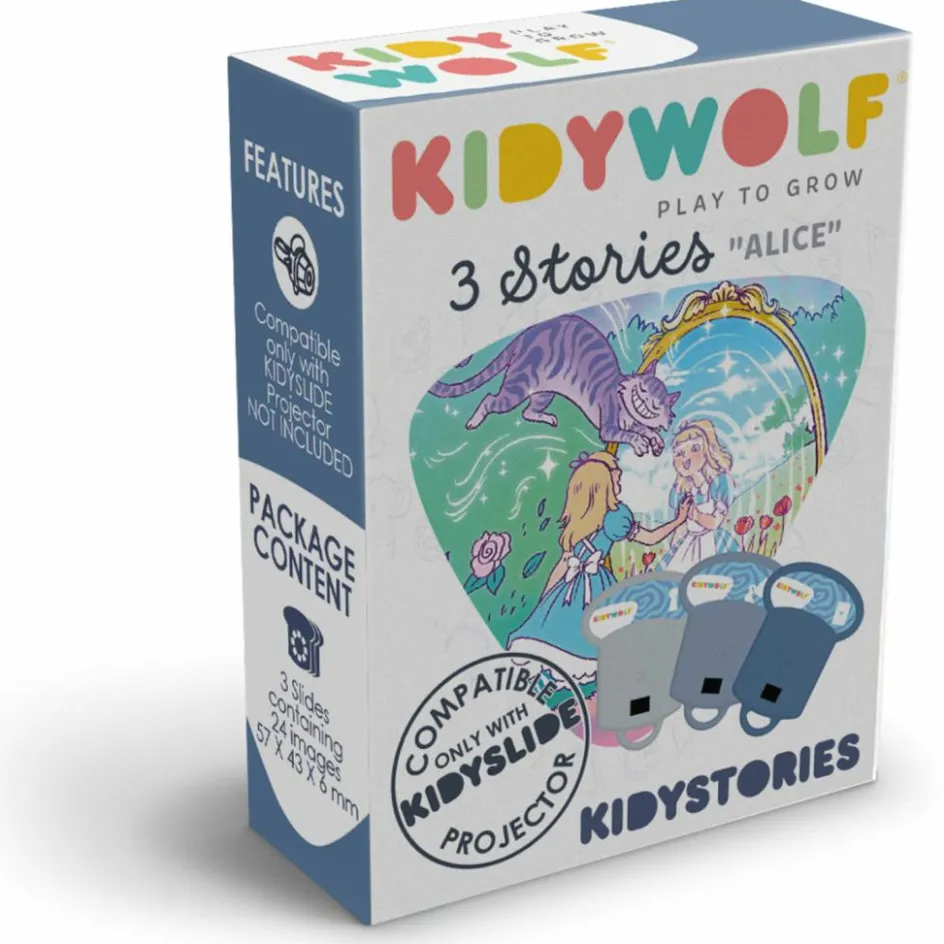 3 histoires KIDYSTORIES sur le thème d'Alice au pays des merveilles pour kidyslide|KIDYWOLF Sale