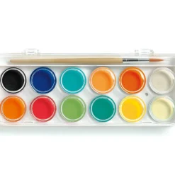 12 pastilles de peinture gouache|Djeco Discount