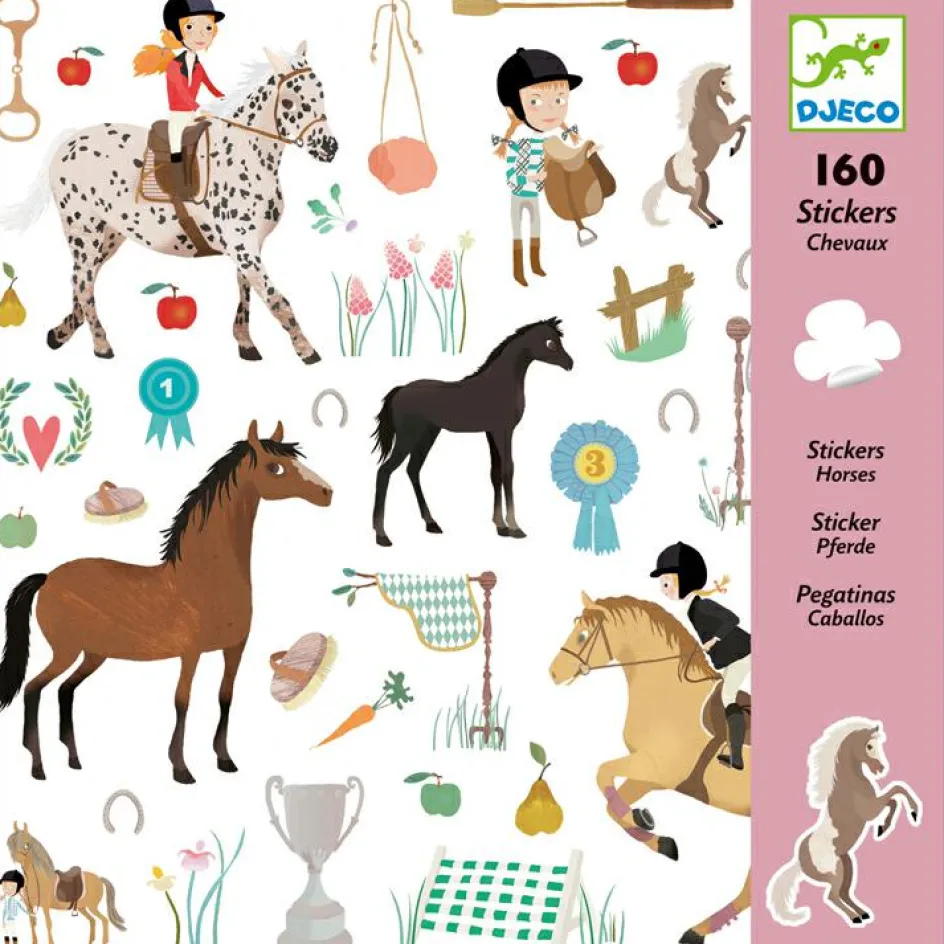 160 stickers Chevaux|Djeco New