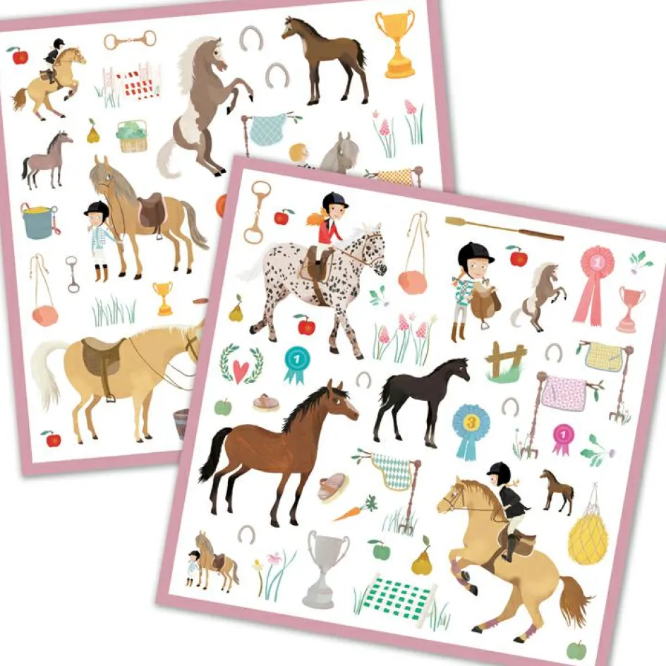 160 stickers Chevaux|Djeco New