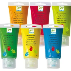 6 tubes de peinture à doigt|Djeco Clearance