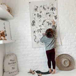 Affiche en tissu L'abécédaire|Rose in April Discount