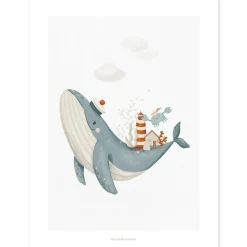 Discount Lilipinso Affiche La baleine (30x40 cm)