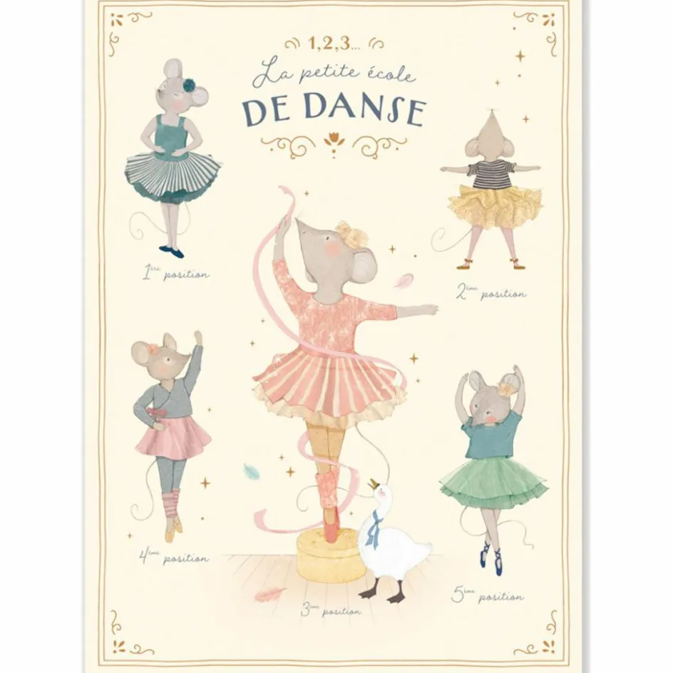 Sale Moulin Roty Affiche La petite école de danse (50x70 cm)