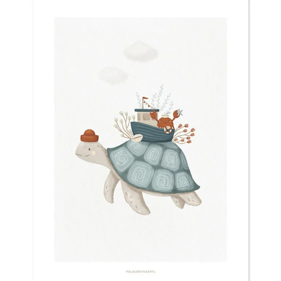 Affiche La tortue (30x40 cm)|Lilipinso Sale