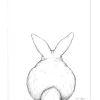 Affiche lapin de dos (30 x 40 cm)|Lilipinso New
