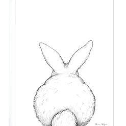 Affiche lapin de dos (30 x 40 cm)|Lilipinso New