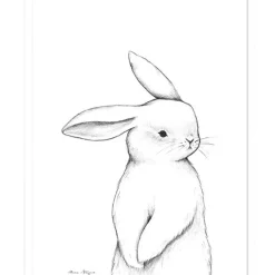 Online Lilipinso Affiche lapin de face (30 x 40 cm)