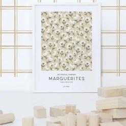 Affiche Marguerites jaune (30 x 40 cm)|Lilipinso Discount