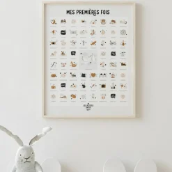 Affiche Mes Premières Fois Originale maman et papa (40 x 50 cm)|Les Petites Dates New
