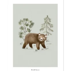 Online Lilipinso Affiche ours Little Bear (30 x 40 cm)