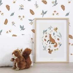 Affiche renard Fox of the Woods (30 x 40 cm)|Lilipinso Clearance