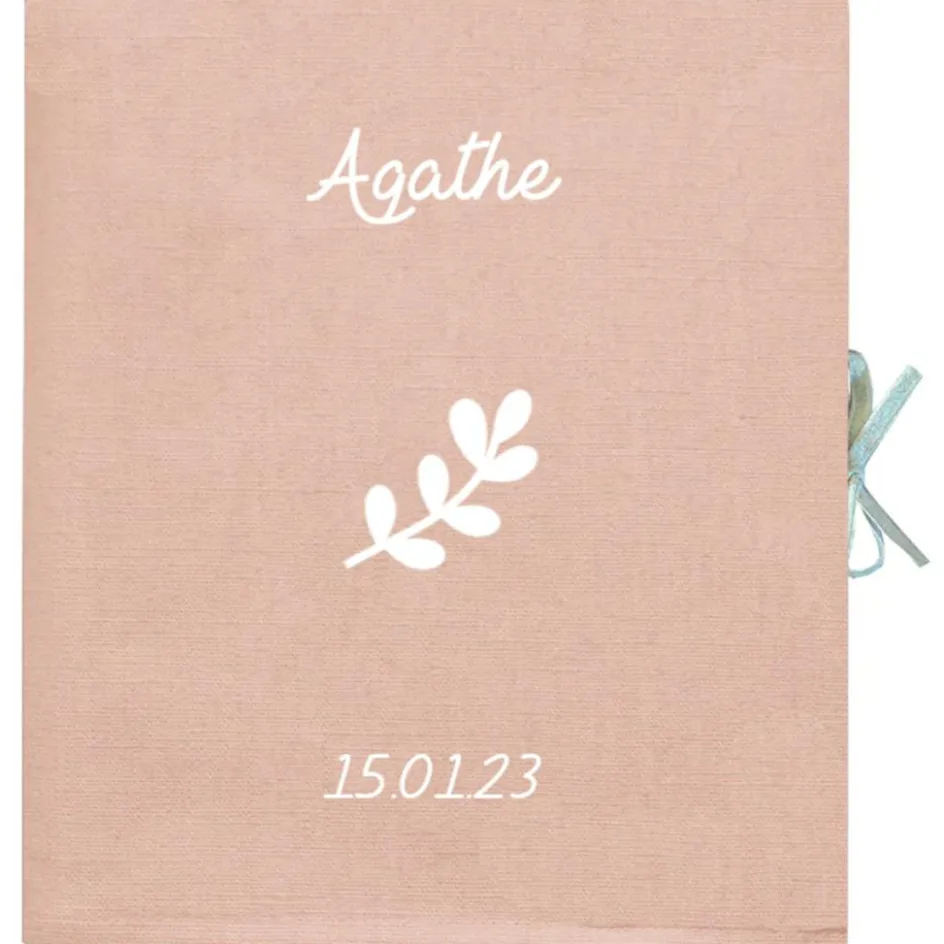 Best Les Griottes Album photo bébé Rose poudré (personnalisable)