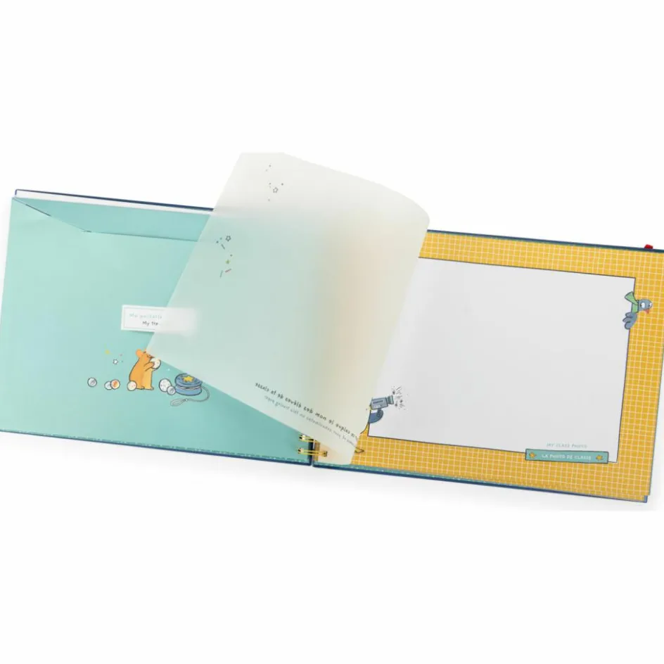 New Moulin Roty Album souvenirs d'école Puce & Pilou (36 pages)