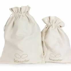 Ange lapin musical ivoire et pochette de rangement en coton (24 cm)|Trousselier Clearance