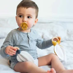 Anneau de dentition en bois Bleu pétrole|Les Griottes Clearance