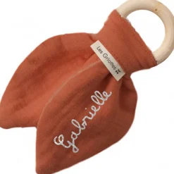 Anneau de dentition en bois Terracotta (personnalisable)|Les Griottes Discount