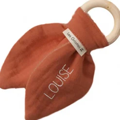Anneau de dentition en bois Terracotta (personnalisable)|Les Griottes Discount