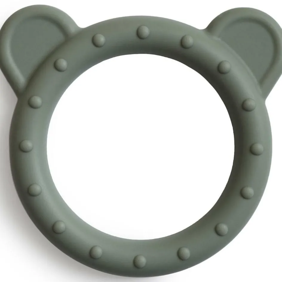 Anneau de dentition en silicone Bear Dried thyme|Mushie