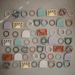 Anneau de dentition en silicone Bear Dried thyme|Mushie