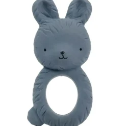 Anneau de dentition Lapin bleu anthracite|A Little Lovely Company Outlet