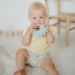 New Natruba Anneau de dentition Paon Bleu clair