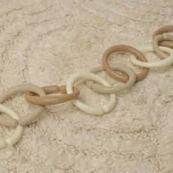 Anneaux d'attache jouet Little Loops beige (12 pièces)|Little Dutch Hot