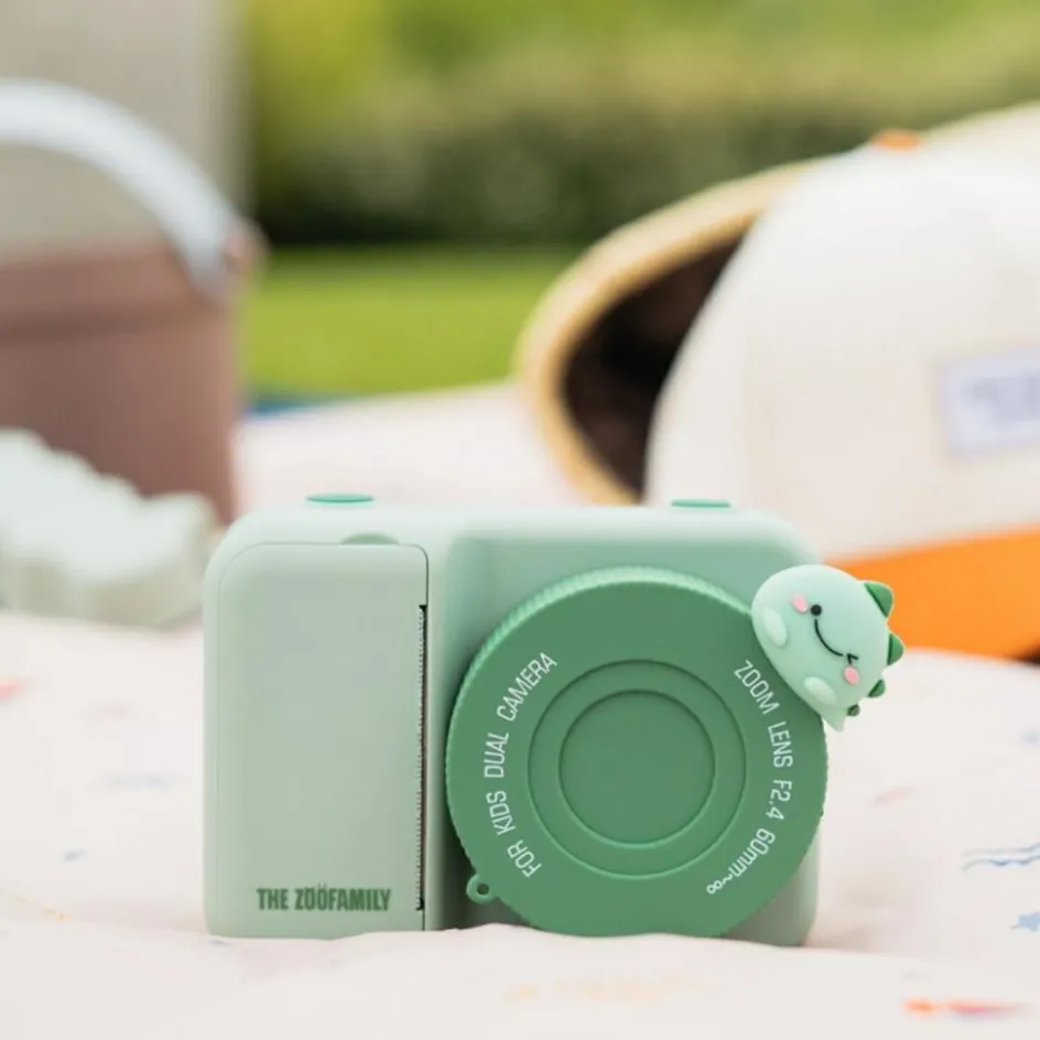 Appareil photo avec impressions Zoo Print Dino Green|The Zoofamily