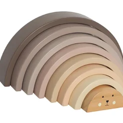 Sale Jabadabado Arc en ciel en bois à empiler