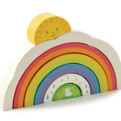 Hot Tender Leaf Arc-en-ciel à empiler en bois