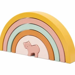Clearance Trixie Arc-en-ciel à empiler en bois Mrs. Cat