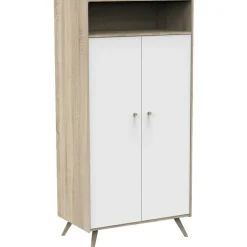 Armoire 2 portes Acces bois blanc|Sauthon mobilier Hot