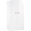 Armoire 2 portes New Basic Boutons coeur rose|Baby Price