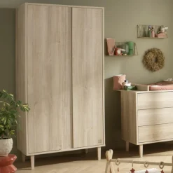 Armoire 2 portes Paloma Bois|Sauthon mobilier Sale