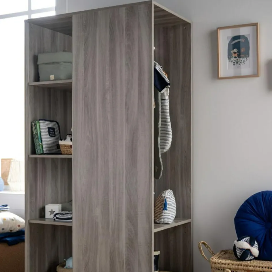 Armoire ouverte Up chêne silex|Baby Price Best