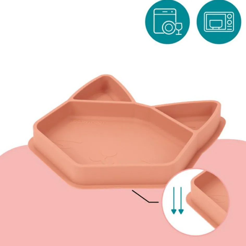 Assiette à compartiments antidérapante Isy renard|Babymoov New