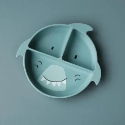 Assiette à compartiments en silicone Mr. Shark|Trixie Clearance
