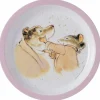 Assiette bébé ernest et célestine rose|Petit Jour Paris