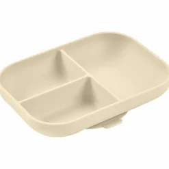 Assiette compartimentée silicone Argile|Béaba Discount