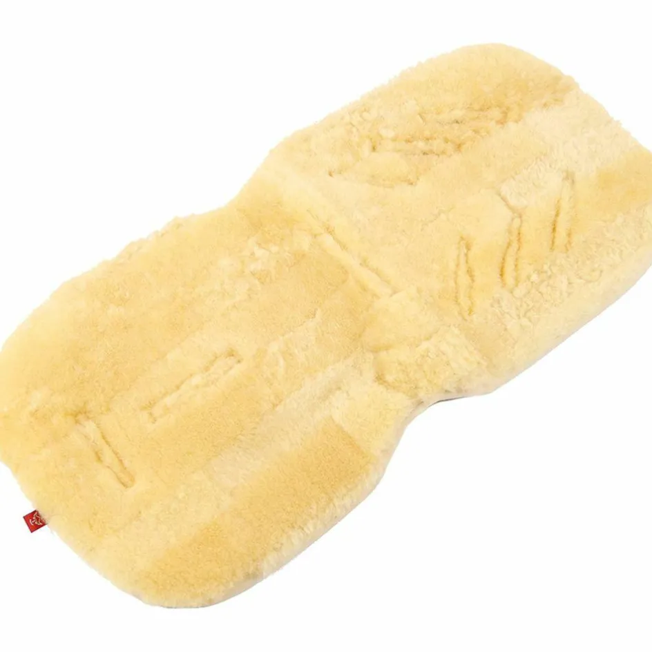 Assise en peau d'agneau pour poussette et siège auto Patchwork Nature|Kaiser Sale