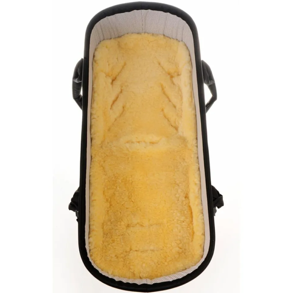 Assise en peau d'agneau pour poussette et siège auto Patchwork Nature|Kaiser Sale